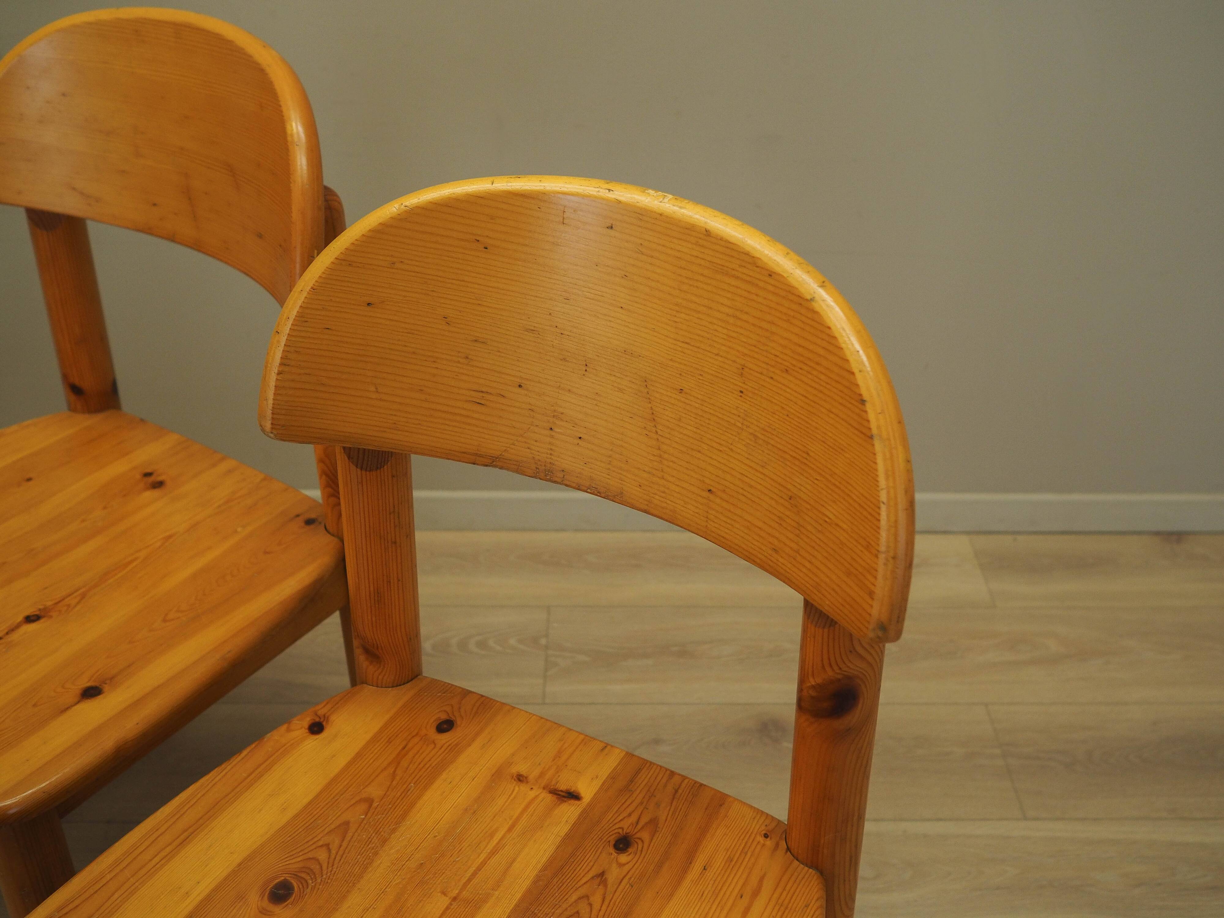 Set of four chairs, Scandinavian design, 1960s, designer: Rainer Daumiller,