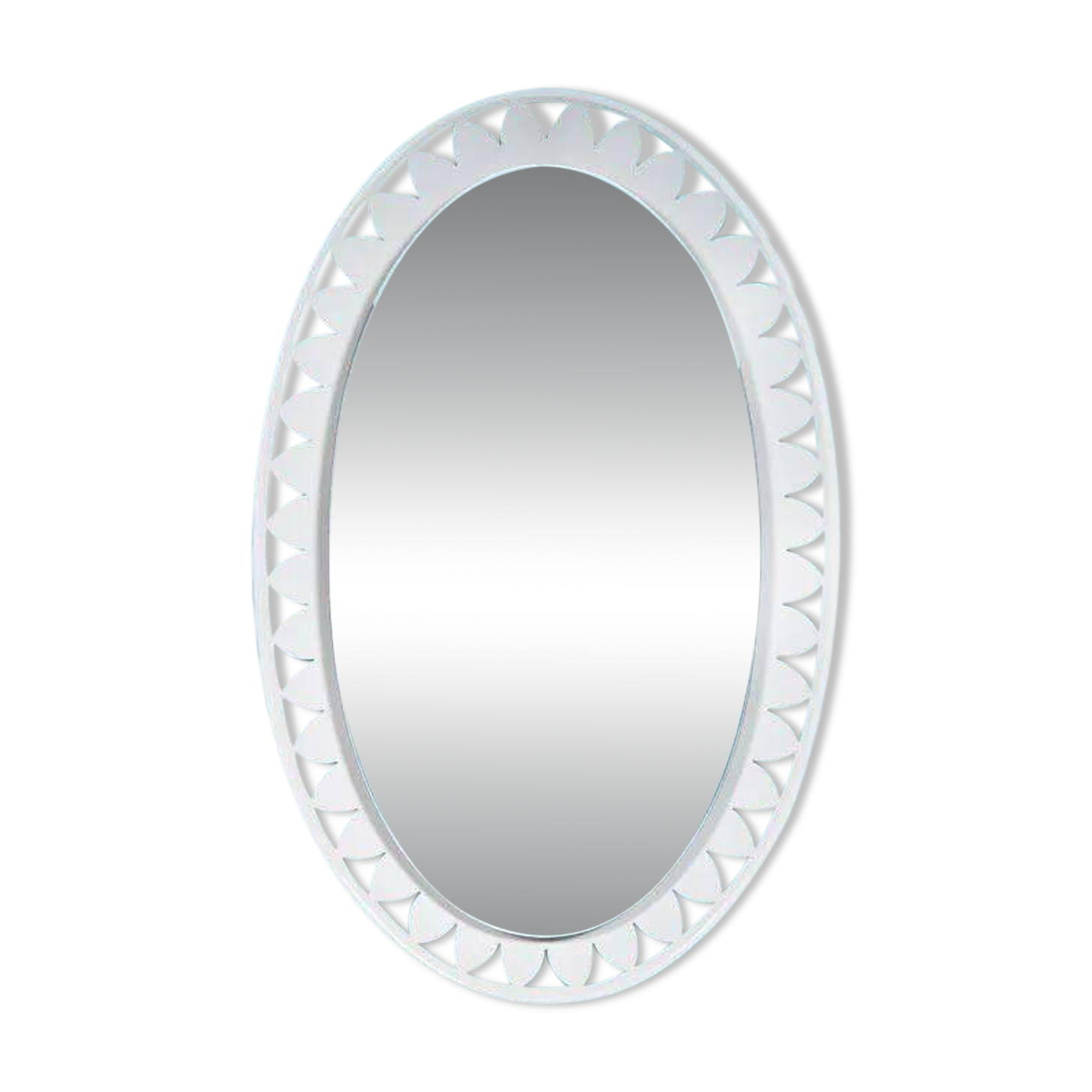 Organic mirror Space Age 1970s Hillebrand