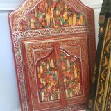 3 wooden ethnic frame mirrors