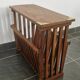 Rosewood and brass magazine stand table