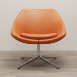Allermuir open seat in orange leather