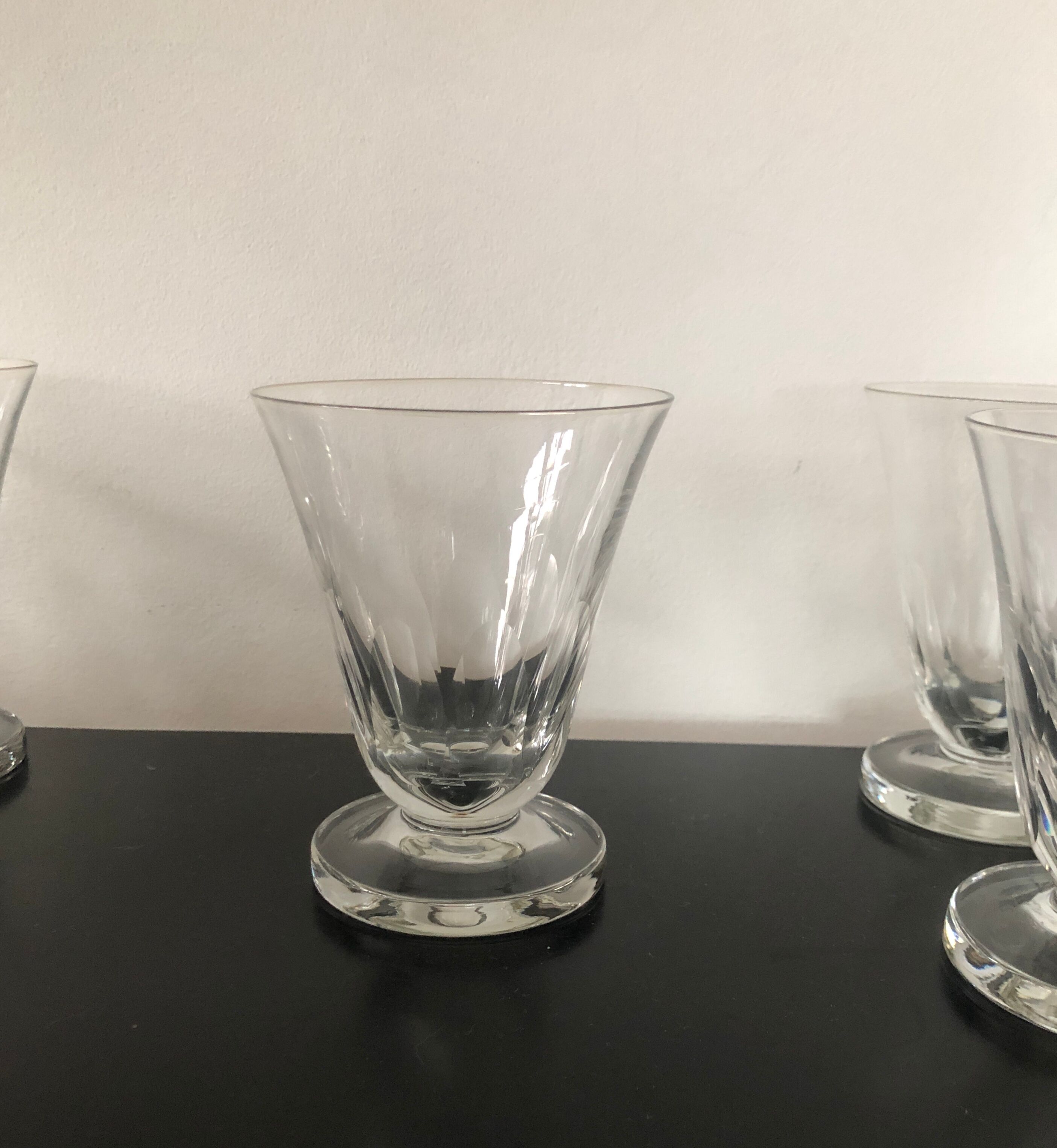 10 crystal water glasses