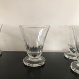 10 verres à  eau en cristal