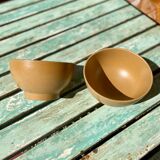 2 vintage stoneware bowls