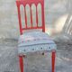 Set of 2 restored chairs from the "ethnic" collection.