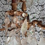 Luster with tassels 6 burners