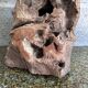Unique teak root candle holder