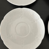 4 Royal Schwabap white saucers