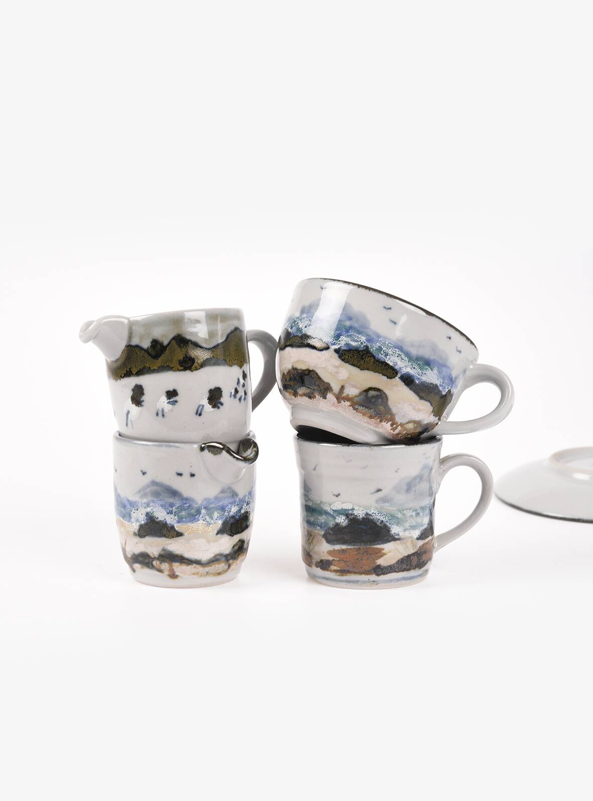 HIGHLAND STONEWARE coffee service, second hand.