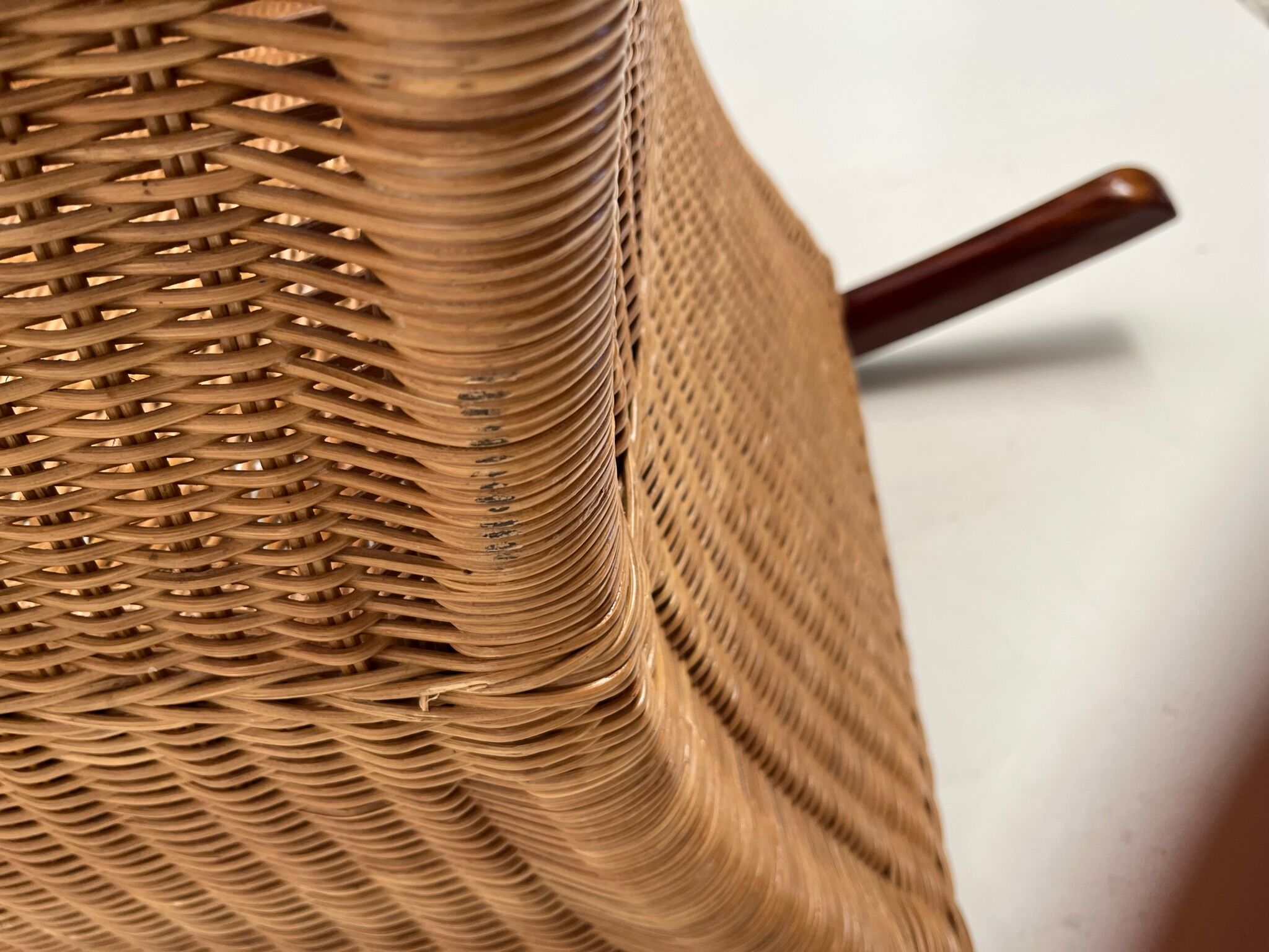 Rocking chair en rotin