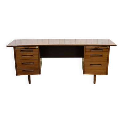 Bureau de direction des années 1960 en acajou - démontable en 3 parties