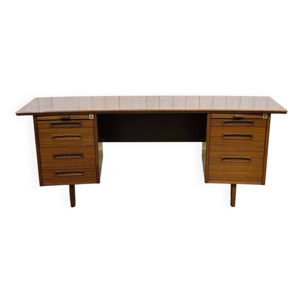 Bureau de direction des années 1960 en acajou - démontable en 3 parties