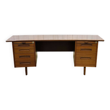Bureau de direction des années 1960 en acajou - démontable en 3 parties