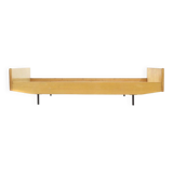 Single bed frame in ash, 1950s.