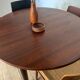 Vintage Scandinavian round table in Rio rosewood