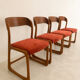 Set of 4 Baumann sled chairs