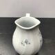 Ancien pichet limoges modèle palm porcelaine blanche décor fleurs vintage