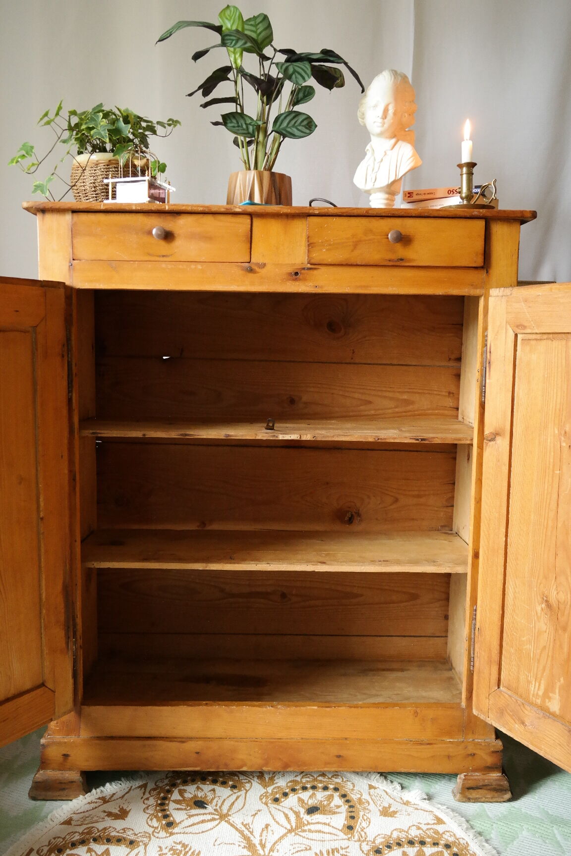 Buffet haut parisien bois de sapin huilé