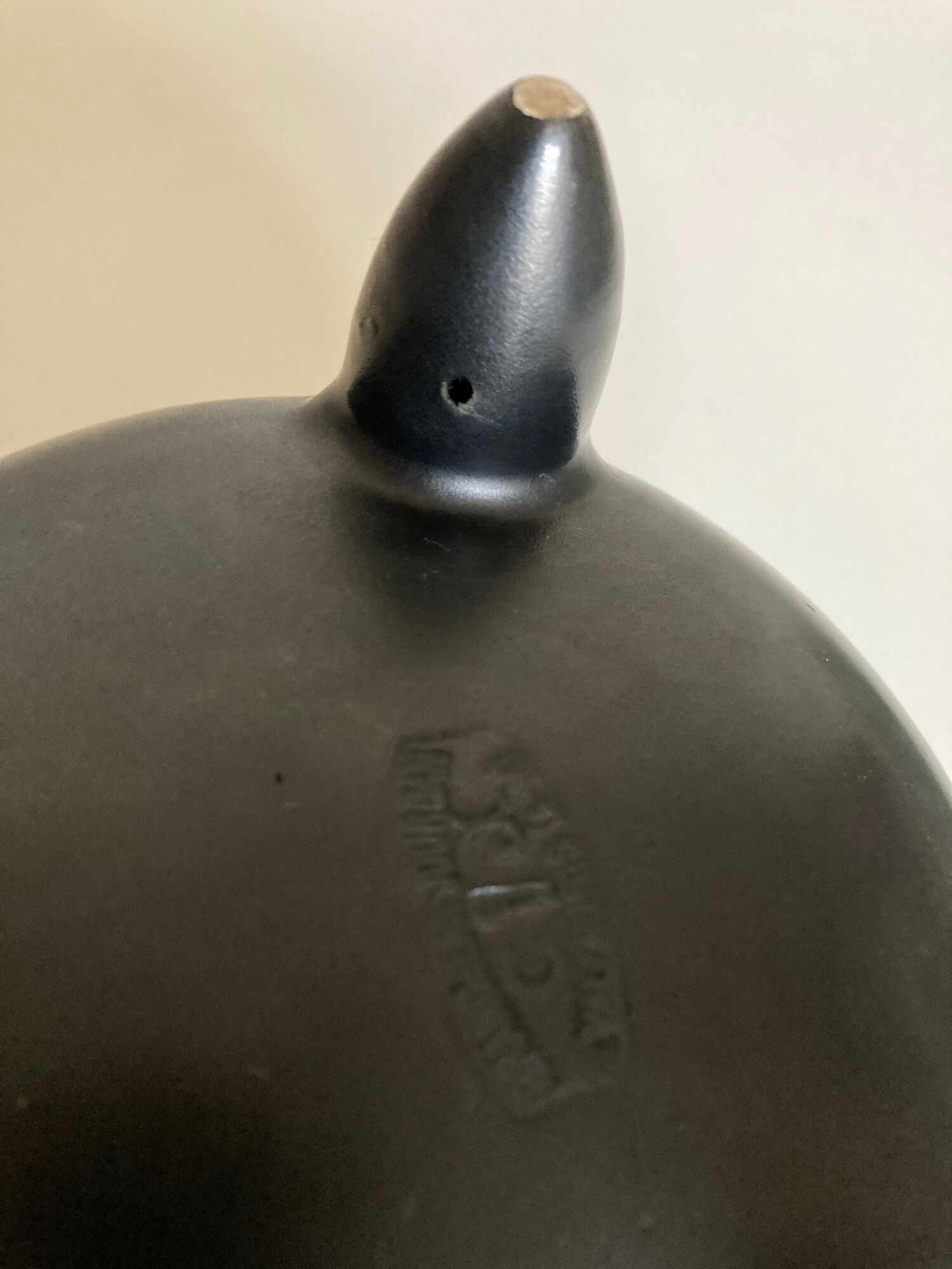 Grandjean Jourdan vase in mid century Vallauris tripod glazed clay