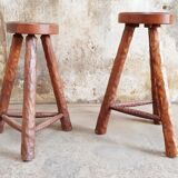 Tabourets style brutaliste