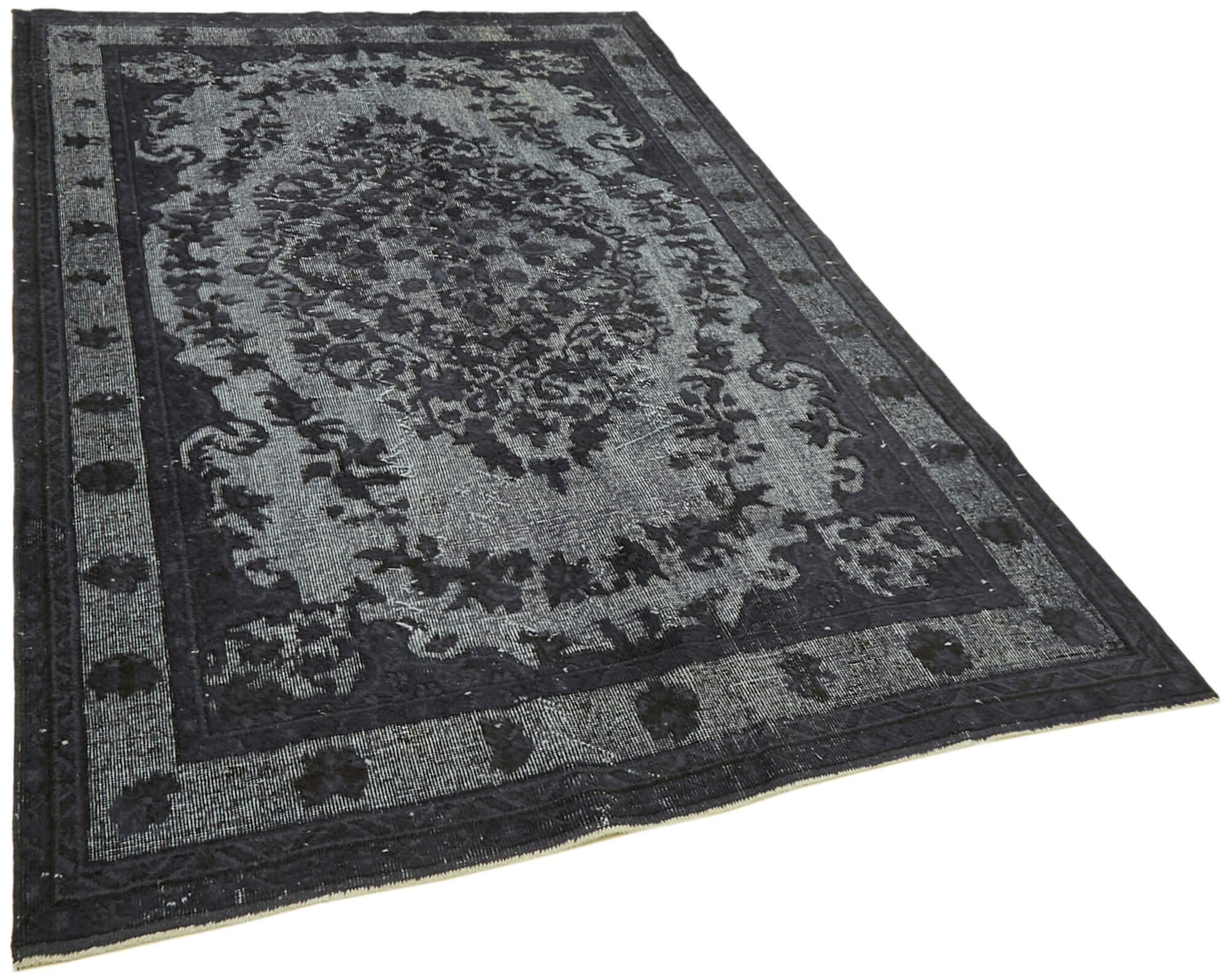 Tapis anatolien antique noué à la main des années 1970 176 cm x 263 cm