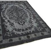 Hand-knotted antique anatolian 1970s 176 cm x 263 cm grey carpet