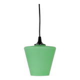 Lampe suspendue en verre vert