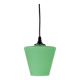 Lampe suspendue en verre vert