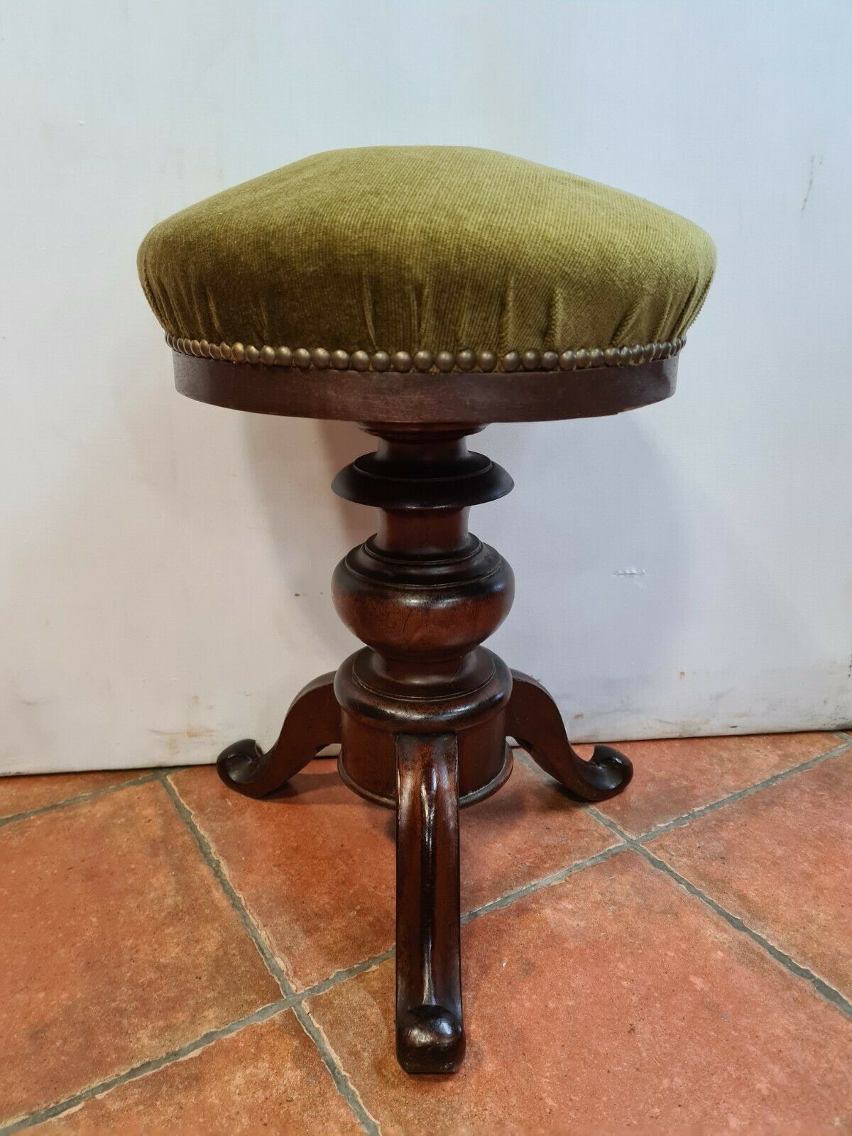 mahogany piano stool