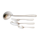Silver cutlery set, Alfenide, ribbon decoration