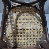 Vintage Thonet style bistro chair in cane and turned wood