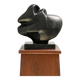 Sculpture abstraite en terre cuite noire, années 1960
