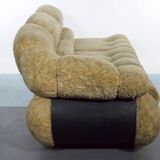 three-seater sofa designed by Adriano Piazzesi, produced in Italy during the 1970s. Upholster