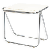 Vintage beige Platone folding desk by Giancarlo Piretti for Anonima Castelli, 1970s