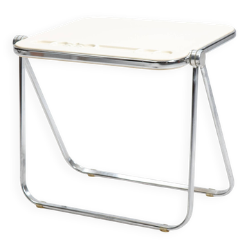 Vintage beige Platone folding desk by Giancarlo Piretti for Anonima Castelli, 1970s