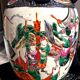 Pair of large ceramic vases from Nanking, China, Asian decor.