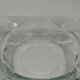 Vintage square glass ashtray, minimalist design.
