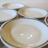 6 Sologne porcelain soup plates in very good condition