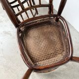Set of 4 Fischel cane bistro chairs