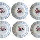 6 large flat antique plates in Sarreguemines earthenware