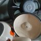 Complete fondue set from the 70's in cast iron - le creuset