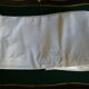 Ancient cotton sheet embroidered with flowers and initials