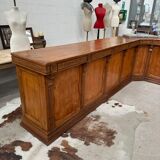 Large corner bar counter from the late 19th century.