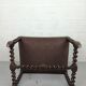 Old bench twisted wood stool