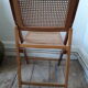 Vintage canne folding chair
