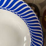 3 assiettes creuses Digoin Sarreguemines modèle Jacquot.