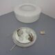 Large Bauhaus Opal Glass Ceiling Lamp by Zeiss Ikon, 1930s