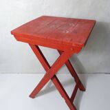 old folding wooden side table