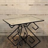 Low mirror & metal years 60 table