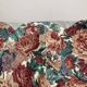 Lot de 3 housses de coussins en coton fleuri bordeaux